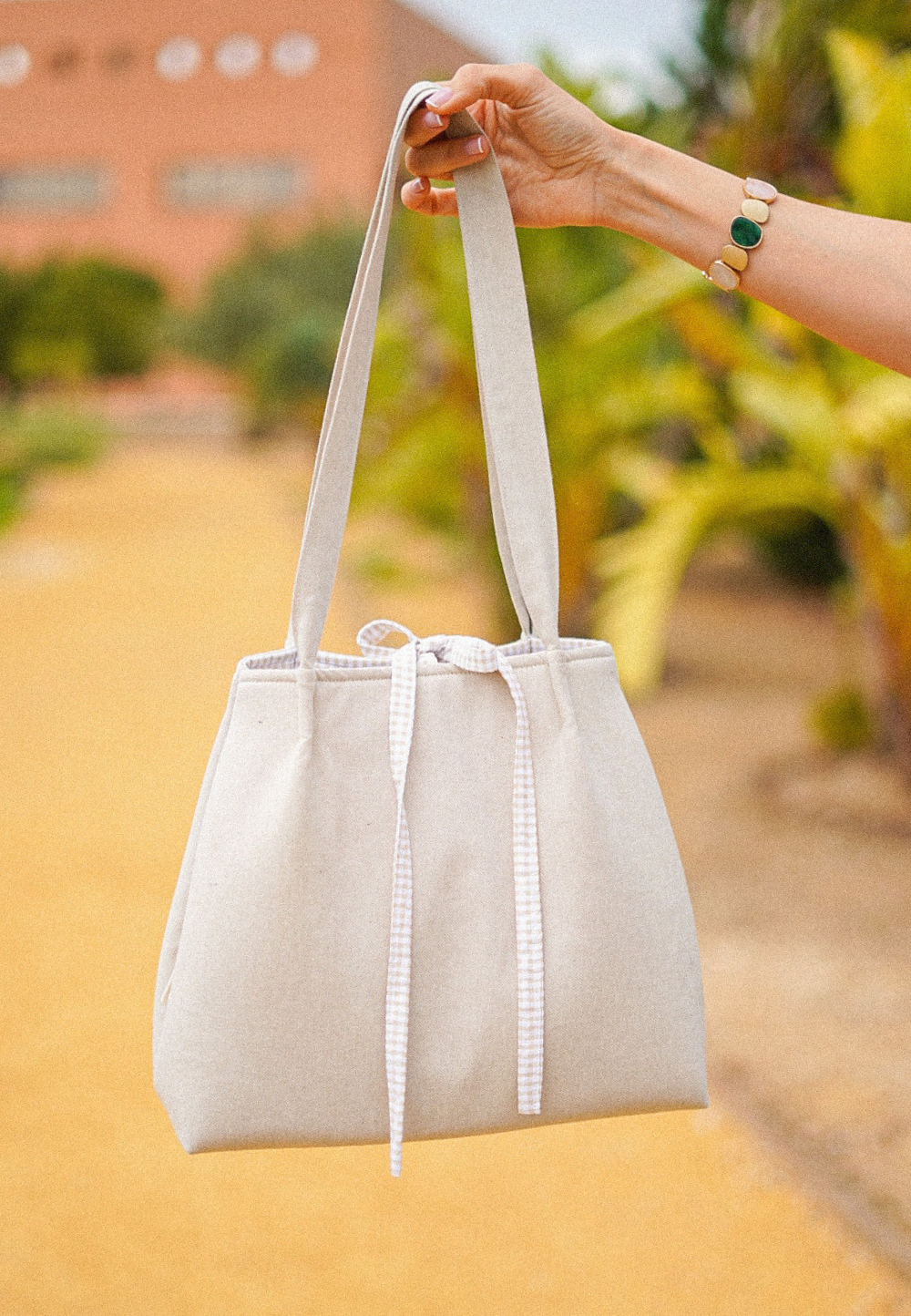 Bolso Arena Vichy personalizado para mujer