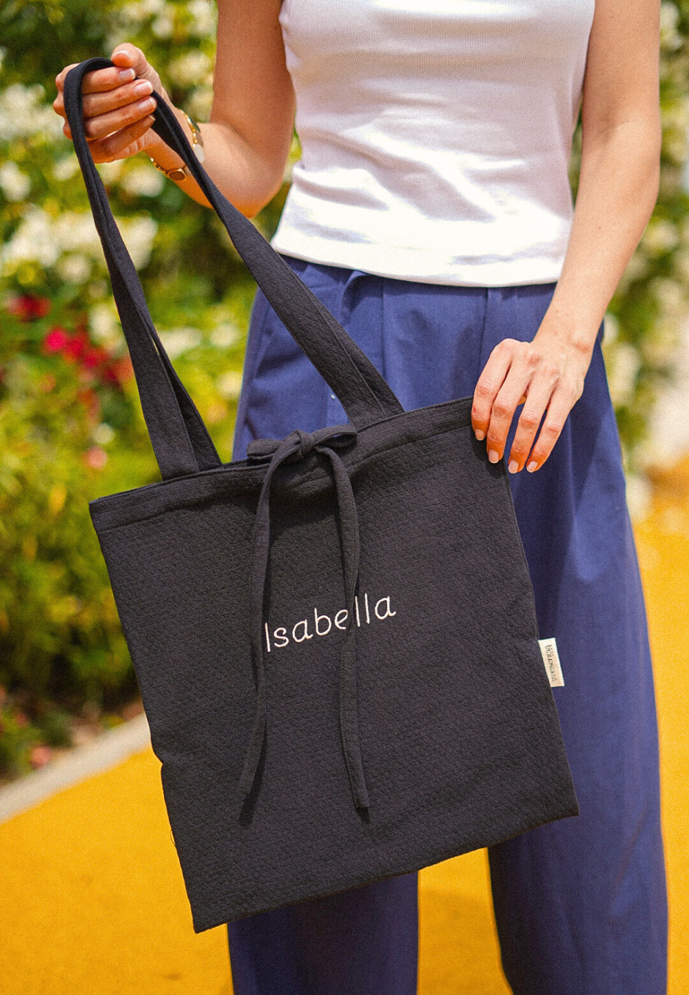 Tote bag personalizada impermeable con nombre o iniciales