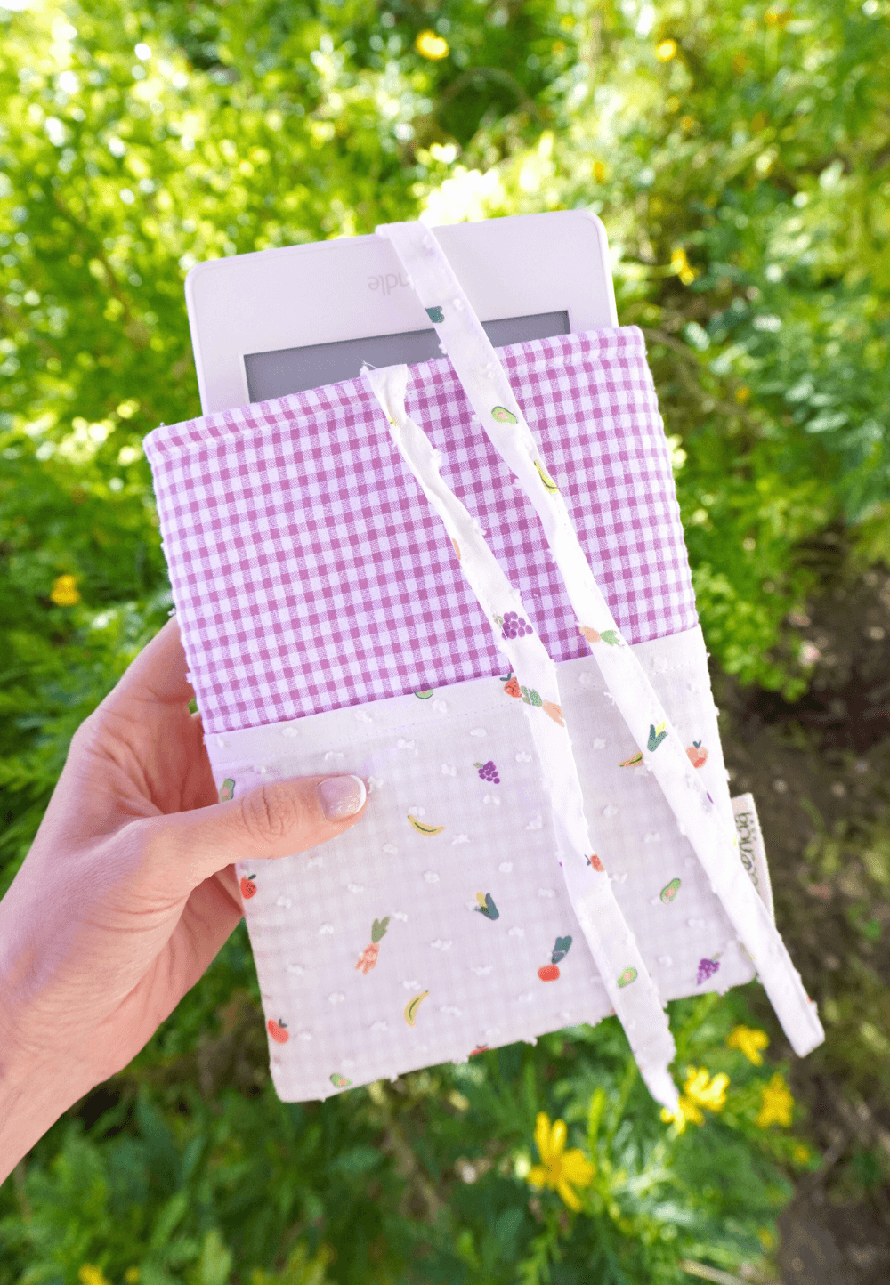 Funda moderna para libro electrónico hecha a mano impermeable y acolchada