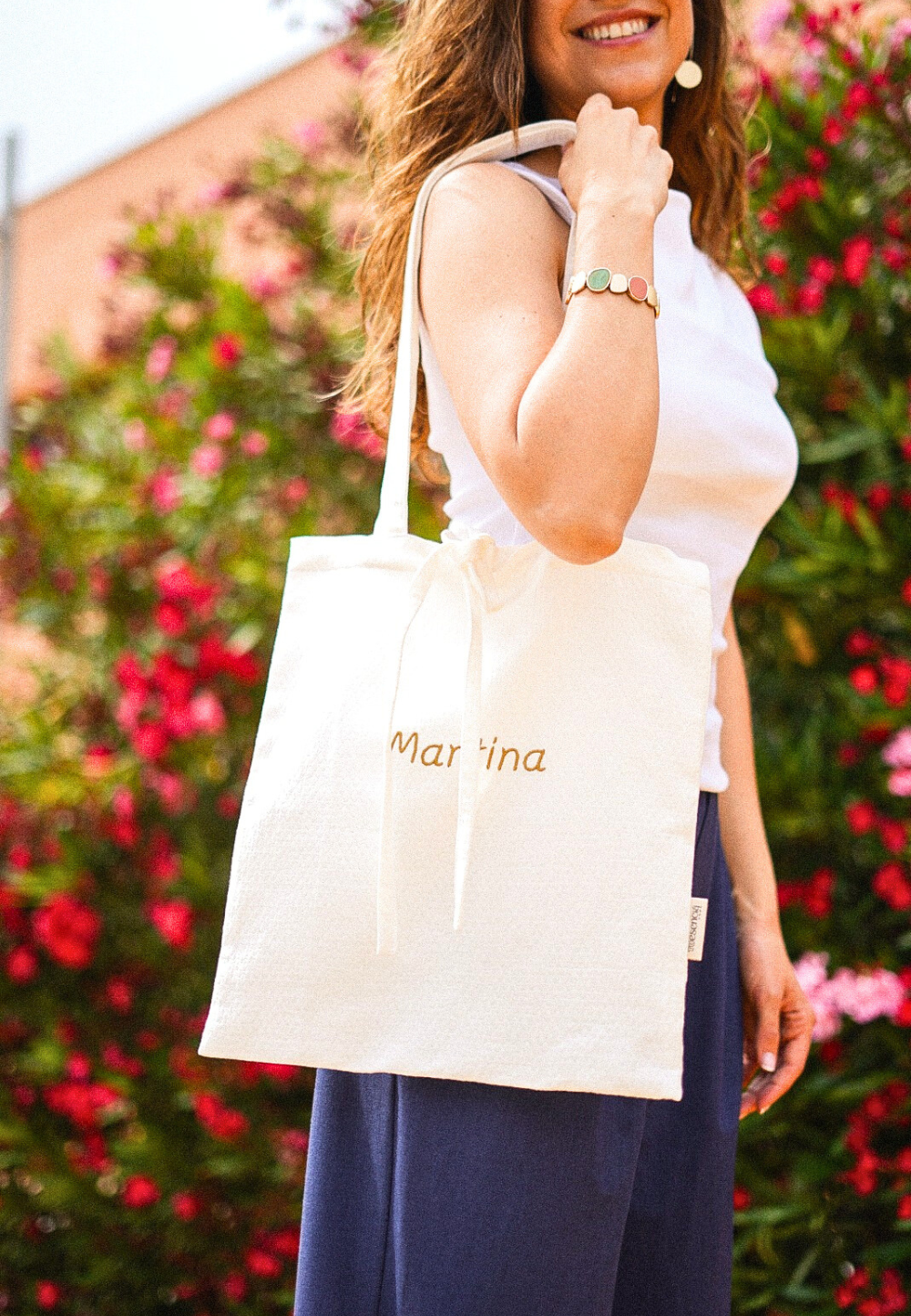 Tote bag personalizada con nombre o iniciales