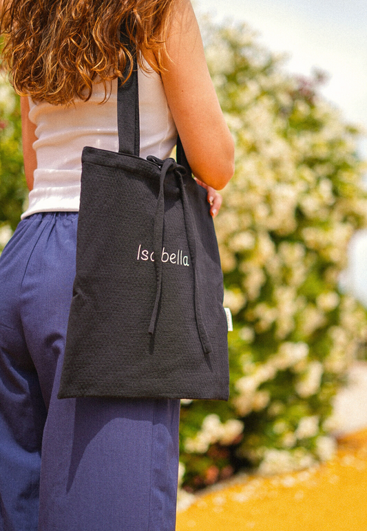 Tote bag personalizada impermeable con nombre o iniciales